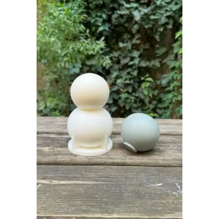 Küre 7 cm Çap Silikon Mum Kalıbı