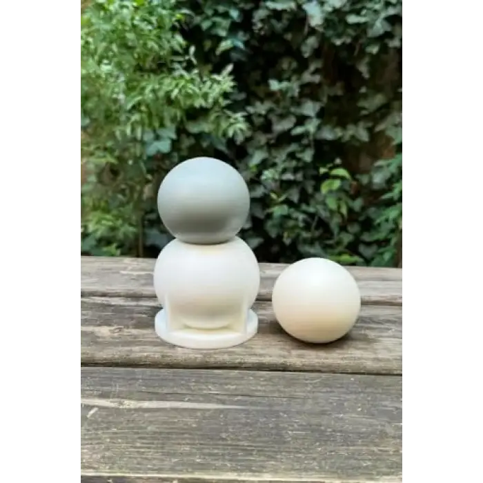Küre 7 cm Çap Silikon Mum Kalıbı