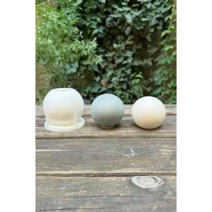 Küre 7 cm Çap Silikon Mum Kalıbı