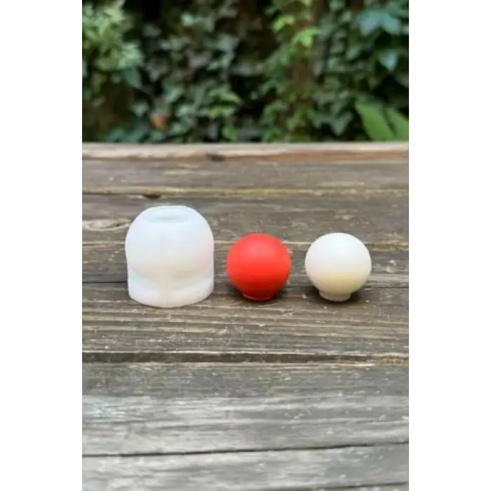 Küre biçimli silikon mum kalıbı, 3 cm çap