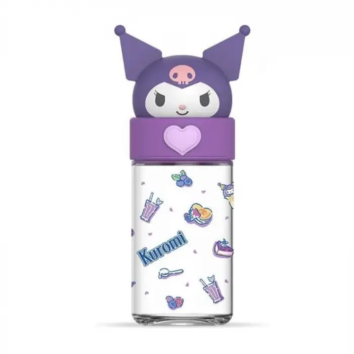 Kuromi Lisanslı Silikon Cam Şişe