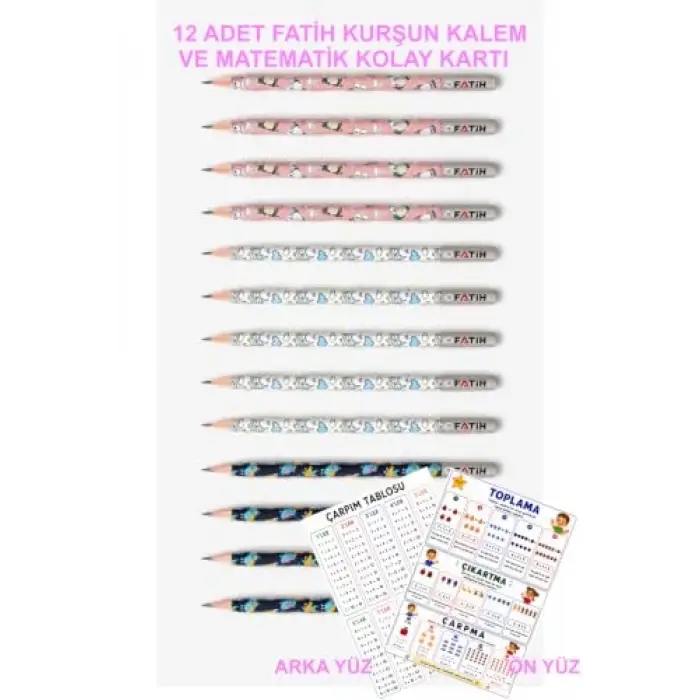 Kurşun Kalem, 12li Paket (Unicron)