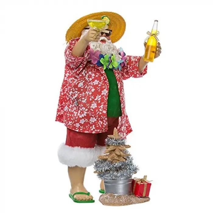 Kurt Adler Fabriche Beach Noel Baba, 25 cm, 2 Parça set