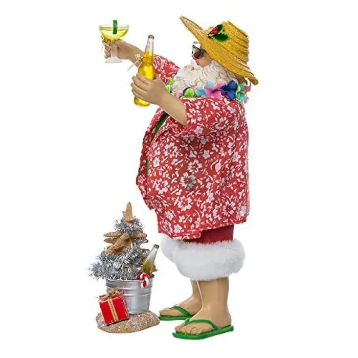 Kurt Adler Fabriche Beach Noel Baba, 25 cm, 2 Parça set