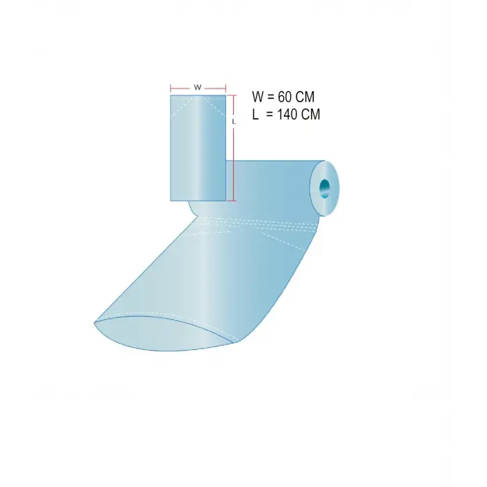 KURU TEMİZLEME POŞETİ 60X140 CM 325 ADT/RULO