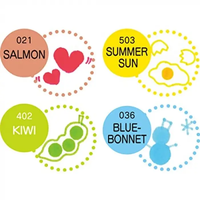 KUTC-6100-4V Zig 4 Clean Colour Dot kalem seti, multi, S, 4 adet