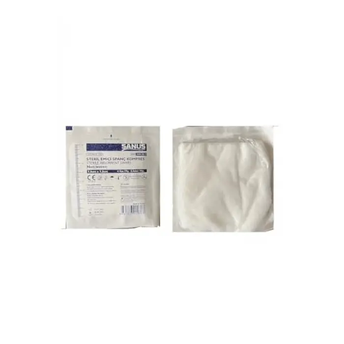 Kutu, 7.5 X 7.5 Steril 4 Katlı Spanç Kompres 5 (500 Adet)