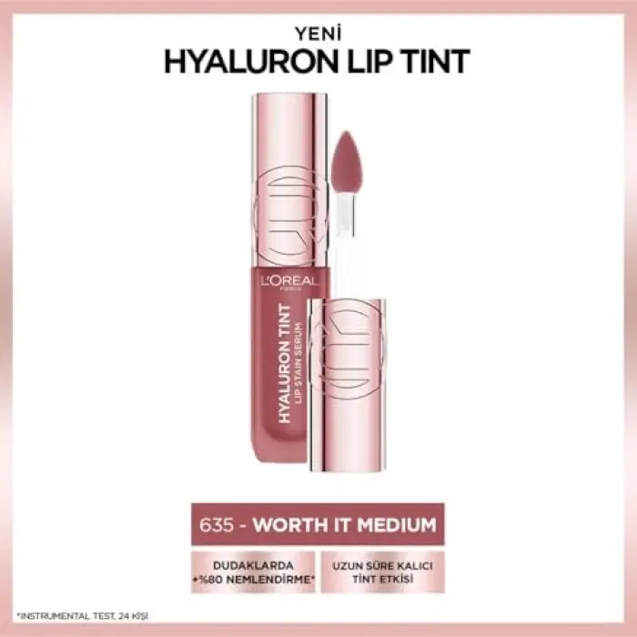 LOreal Cosmetics Hyaluron Lip Tint - 635 Worth It Medium
