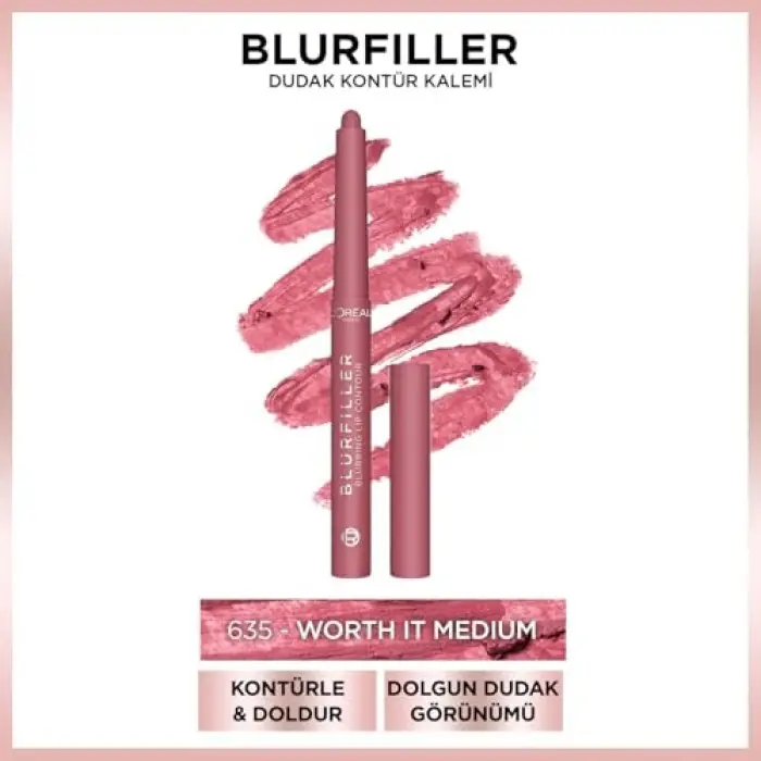 LOreal Cosmetics Paris Blurfiller Dudak Kalemi 635
