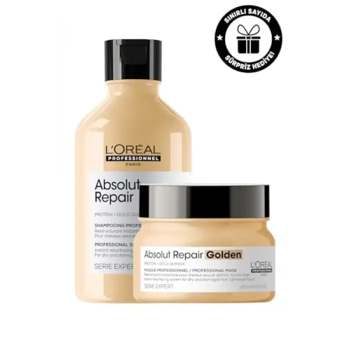 LOREAL PROFESSIONNEL PARIS Serie Expert Yoğun Onarım Saç Bakım Seti (Hediyeli)