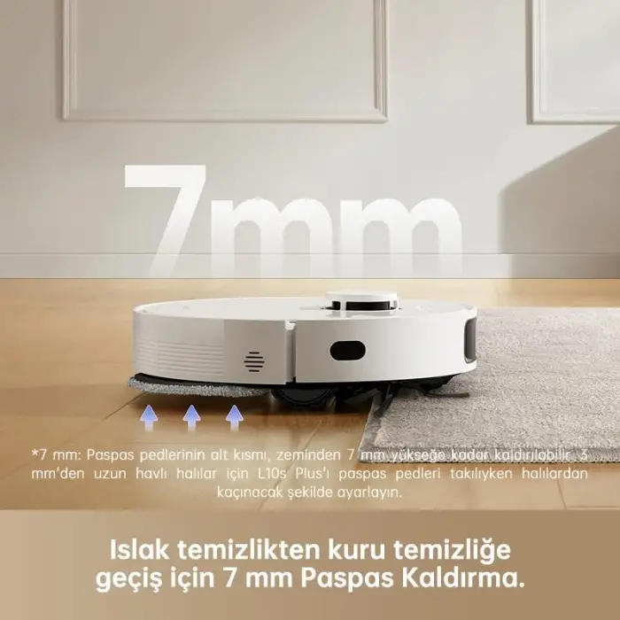 L10s Plus Robot Süpürge Beyaz