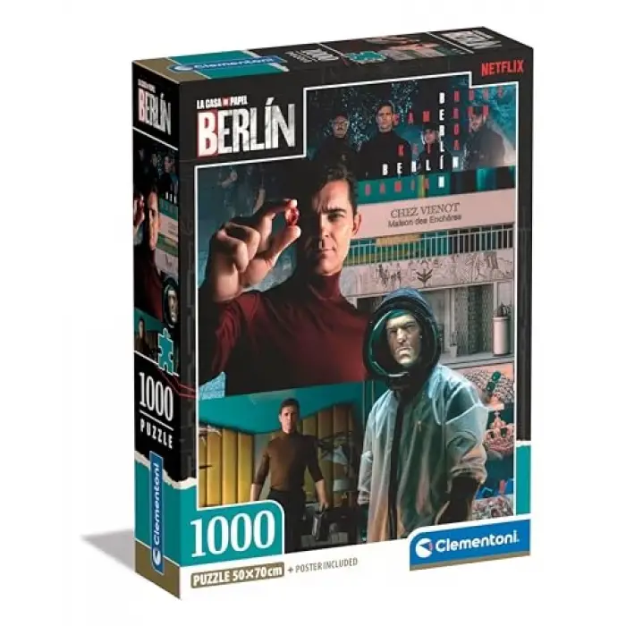 La Casa De Papel Berlin 3 Puzzle, 1000 Parça, Compact Box
