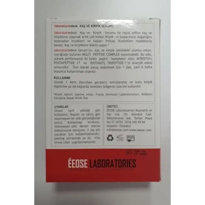 LABORATORIEDESK KAŞ KİRPİK SERUMU 8 ML
