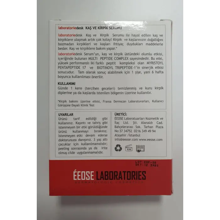 LABORATORIEDESK KAŞ KİRPİK SERUMU 8 ML