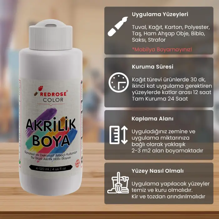Lacivert Akrilik Boya 120 ml