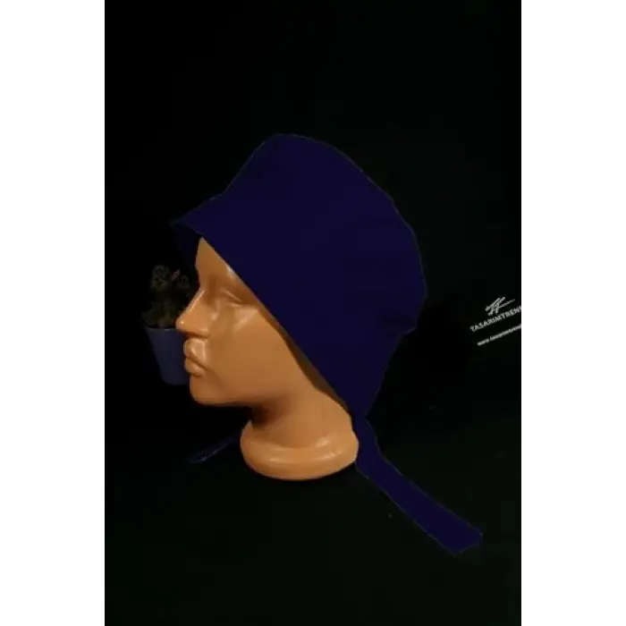 Lacivert Tek Renk Mantar Bone