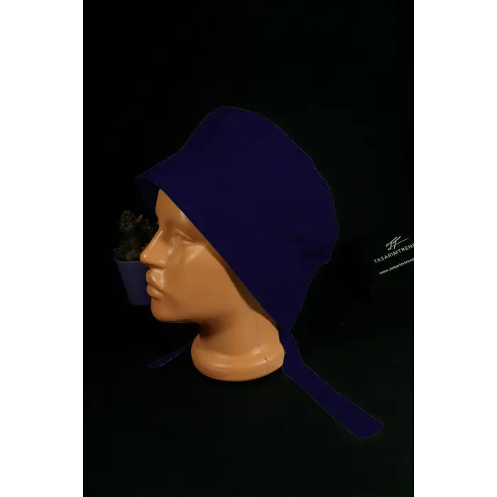 Lacivert Tek Renk Mantar Bone