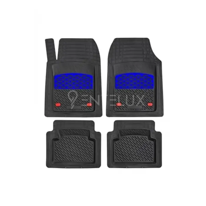 Lada 2111 2014 Model Uyumlu 3D Havuzlu Mavi-Siyah Paspas