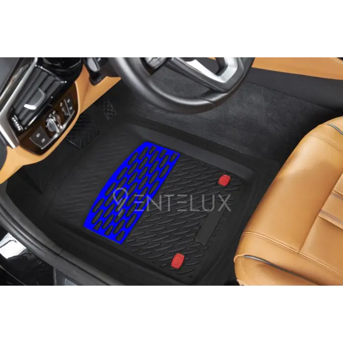 Lada 2111 2014 Model Uyumlu 3D Havuzlu Mavi-Siyah Paspas