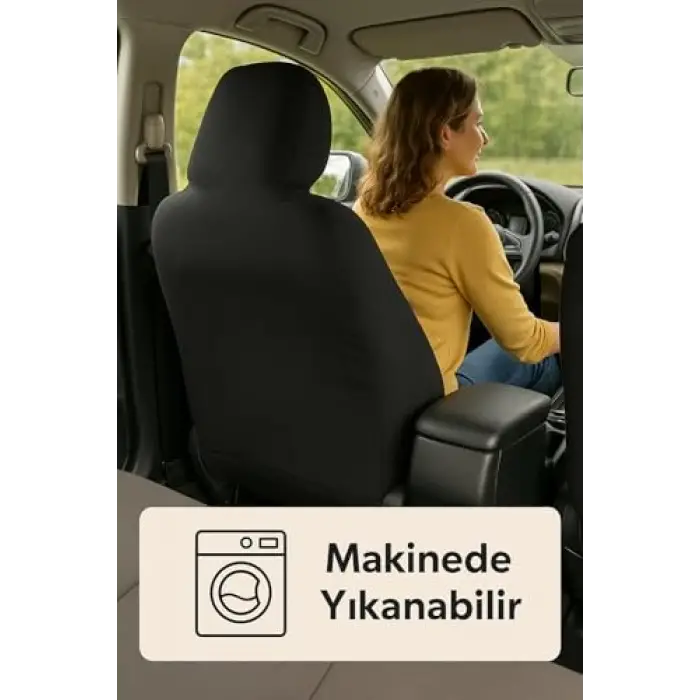 Lada ile uyumlu siyah oto koltuk kılıfı