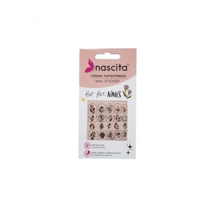 Lale Desenli Tırnak Stickerı - 33