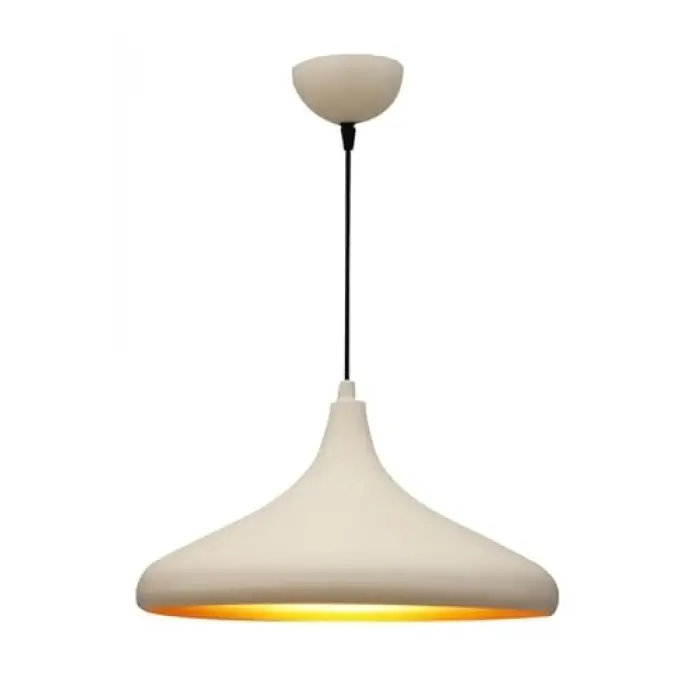Lambadar Retro Rustik Model Modern Metal Tekli Krem Sarkıt Avize Cafe Krem Tek Ebat 35 X 74 3506-Svm101Krem