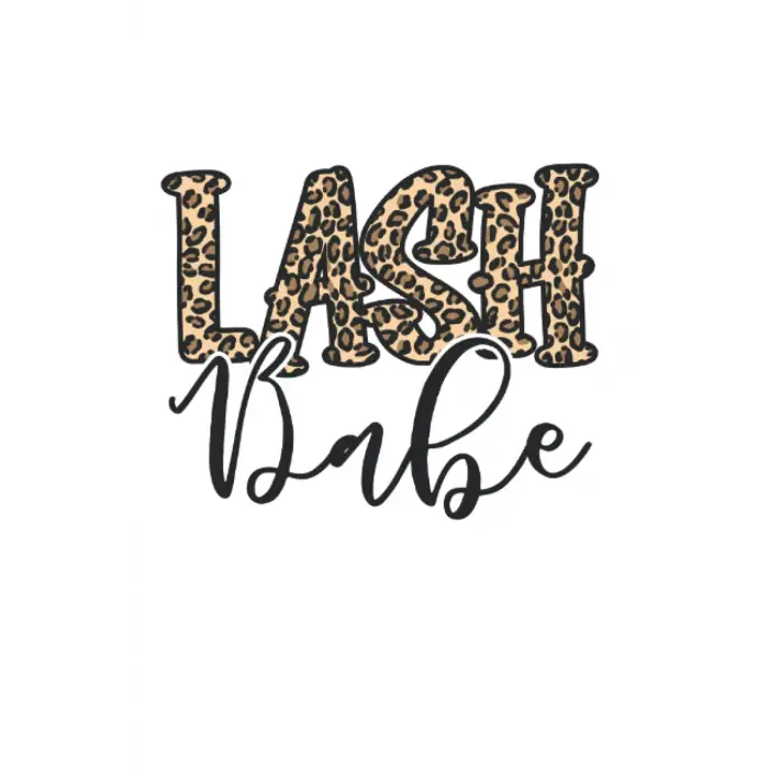 Lash Artist Lash Tech Leopard Dot Grid Notebook/Journal (6” X 9”) Lash Babe Leopard Eyelash Quote For Lash Bars