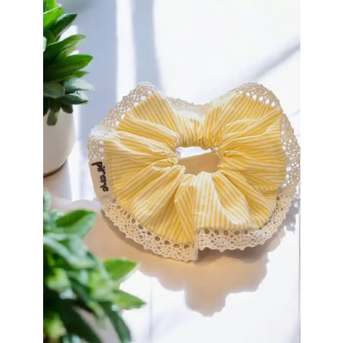 Lastikli Alıa scrunchie saç tokası