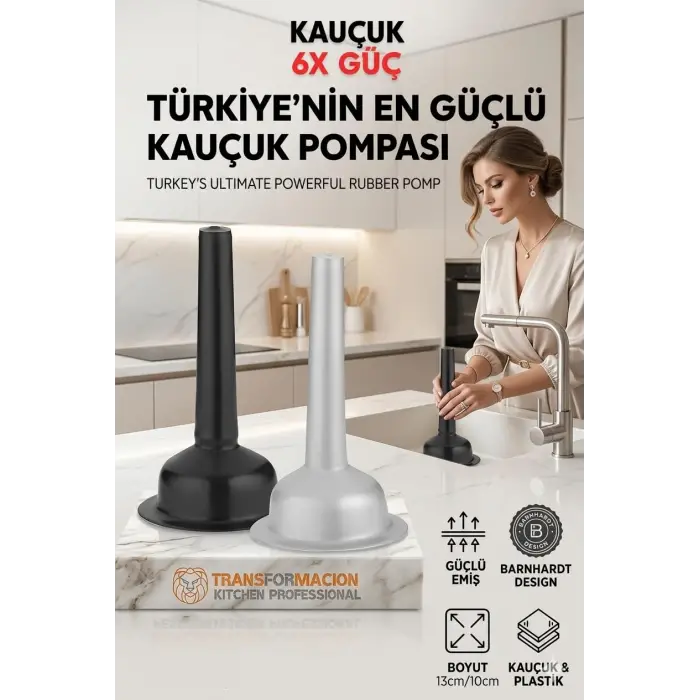 Lavabo Açıcı Pompa, 2 Adet, Barnhardt Design 718804
