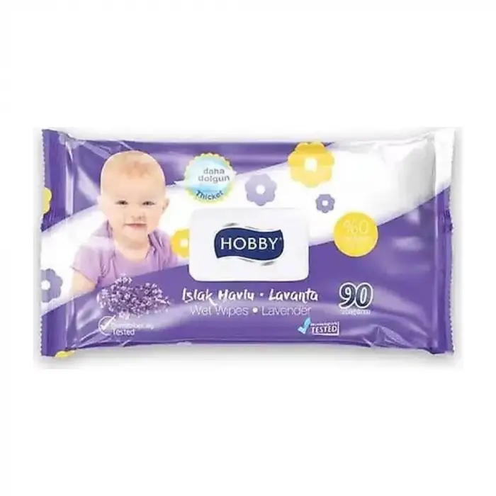 Lavanta Kapaklı Islak Havlu 90lı