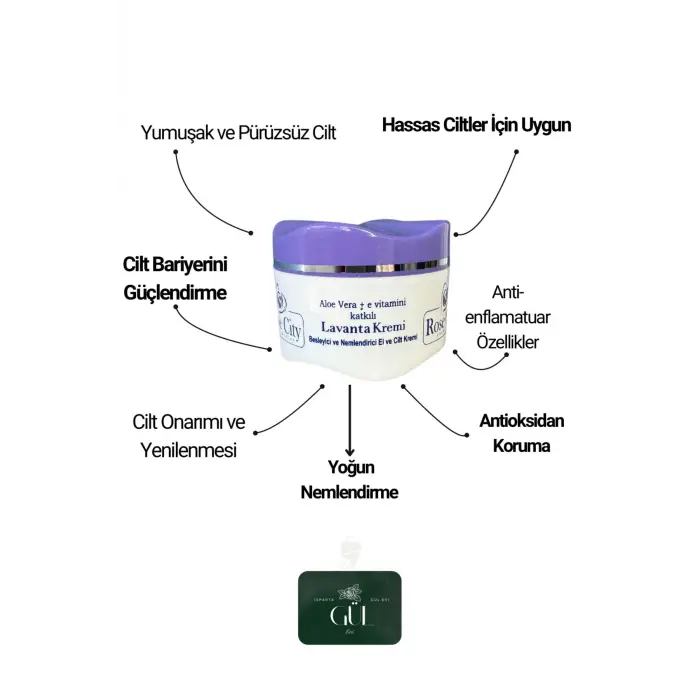 Lavanta Kremi Organik Aloe Vera E Vitamini