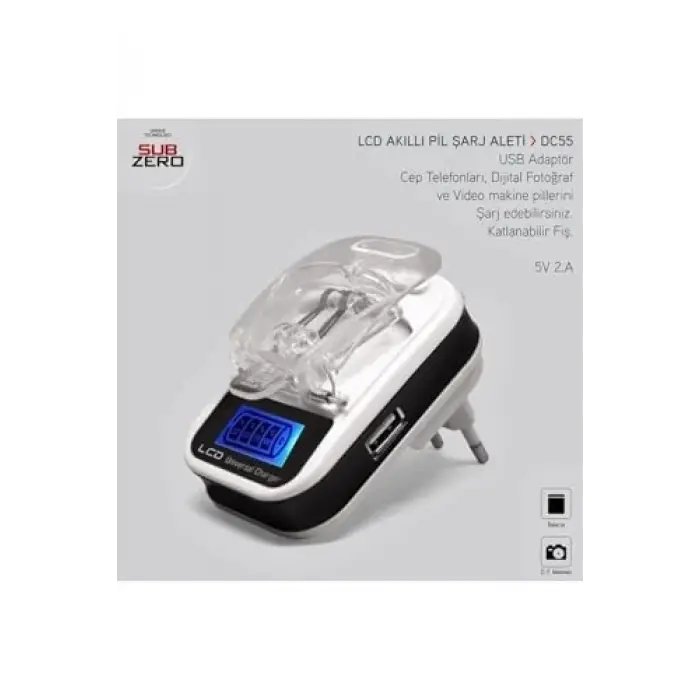 Lcd Akıllı Pil Şarj Aleti Dc55 Sbzrdc55