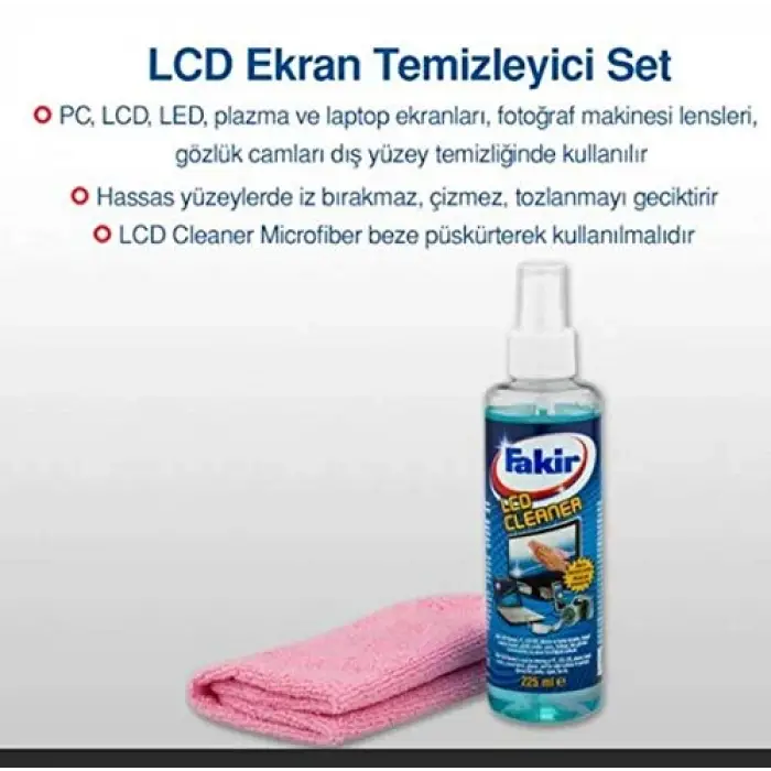 LCD Ekran Temizleyici, 225 ml