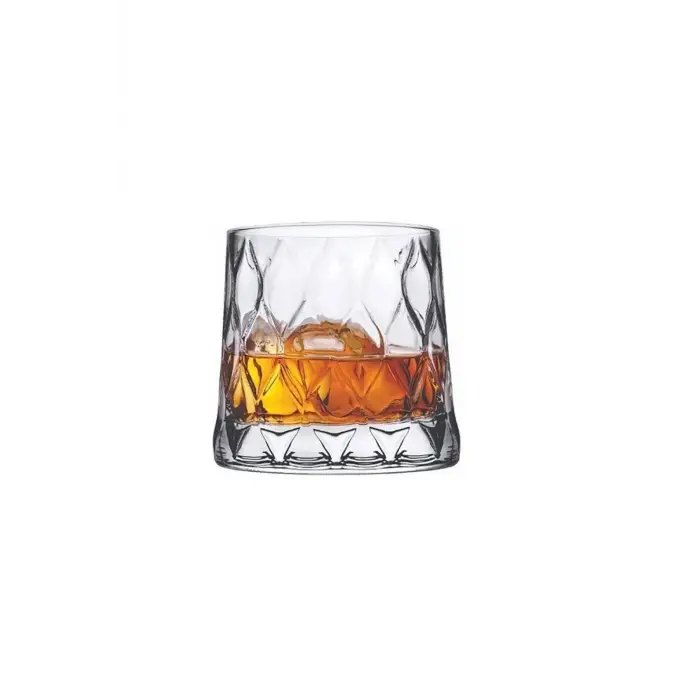 Leafy Viski Bardağı, 300 Cc, 6lı, 420194, Şeffaf