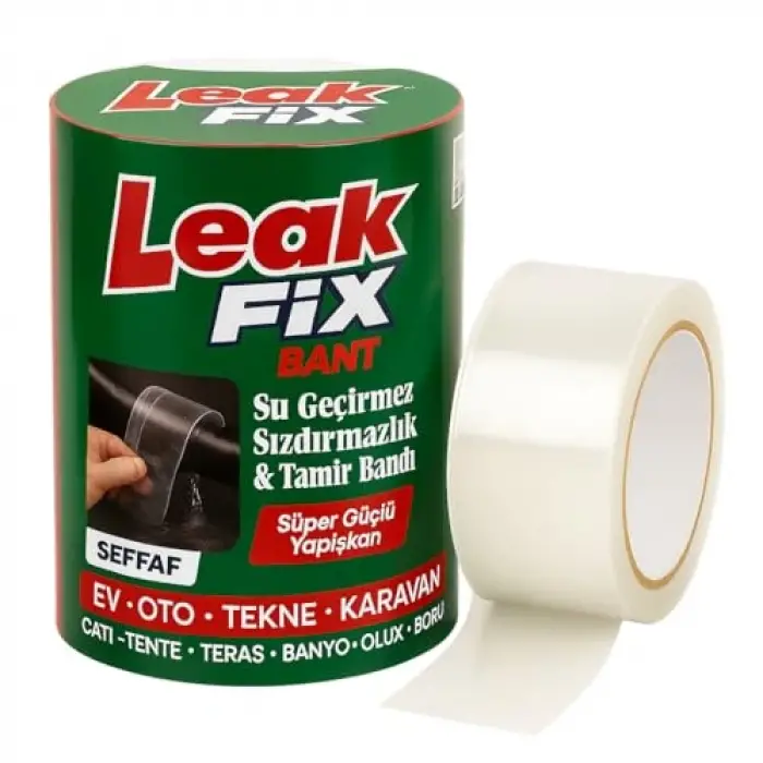 Leakfix Yama Bant, Şeffaf, 100mmx1,5m