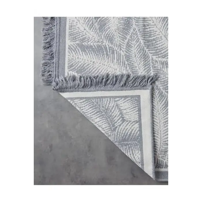 Leaves Dokuma Kilim Gri