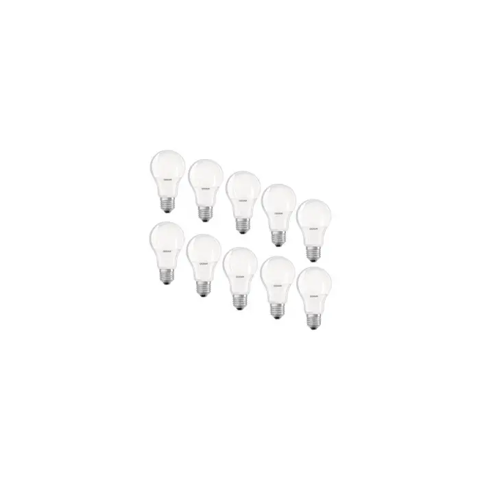 LED Ampul, 10lu Led Value CLA60 8.5W 827 2700K Sarı E27