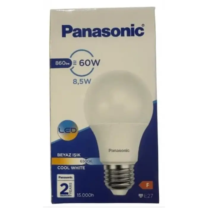 LED E27 8,5W 860LM 6500K Lamba Beyaz Işık