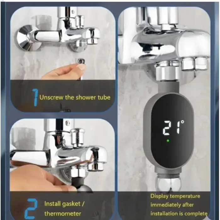 Led Ekran Banyo Termometresi
