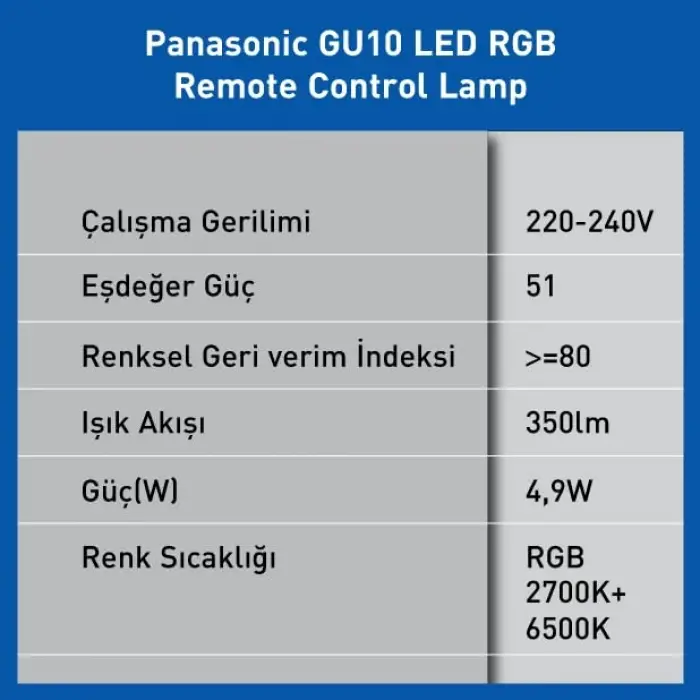 LED SMART BLUETOOTH WIFI RGB GU10 LAMP 4W