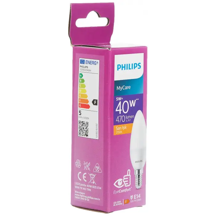 LEDCandle 40W B35 E14 Sarı Işık