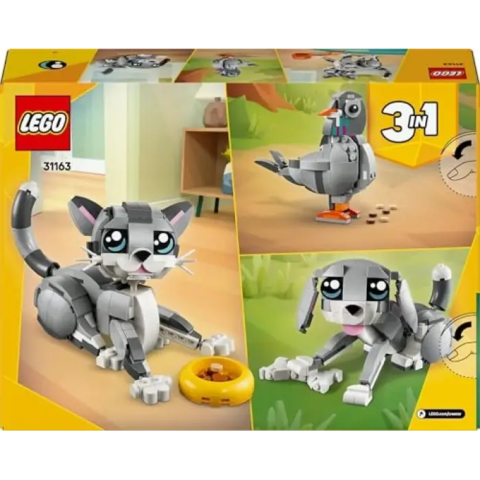 LEGO 3’ü 1 Arada 31163 Creator Oyunbaz Kedi