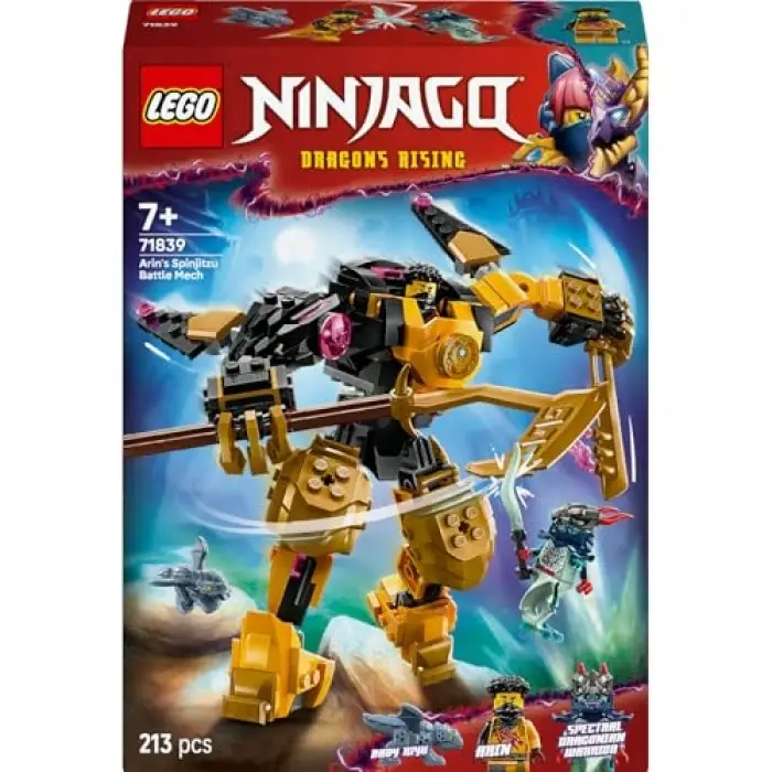 LEGO 71839 Nınjago Arin’in Spinjitzu Savaş Robotu İnşa Seti
