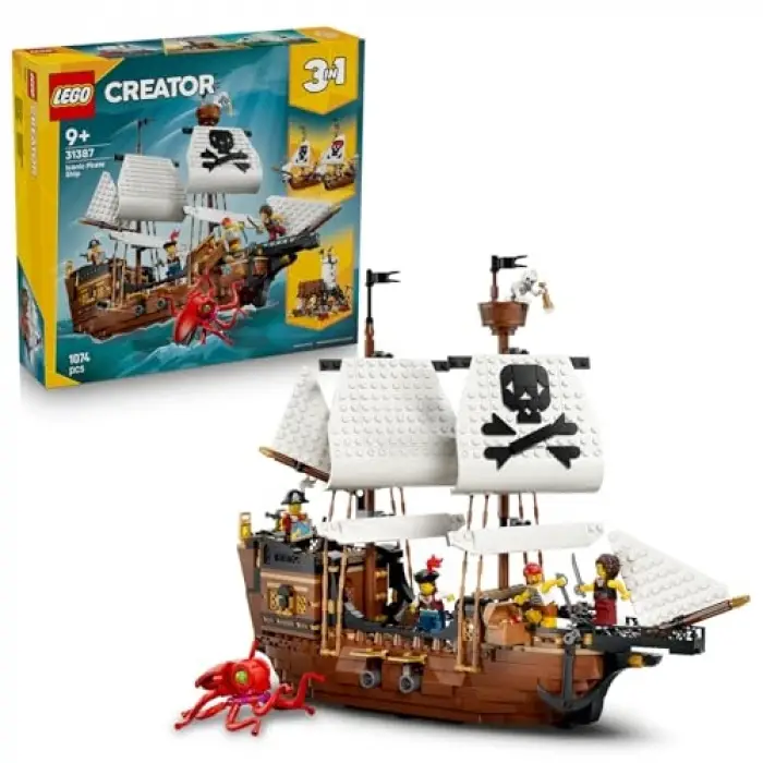 LEGO Creator 3’ü 1 Arada İkonik Korsan Gemisi 31387