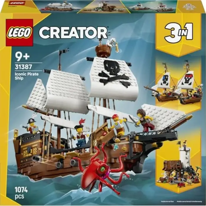 LEGO Creator 3’ü 1 Arada İkonik Korsan Gemisi 31387