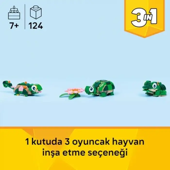 LEGO Creator 3’ü 1 Arada Kaplumbağa ile Nilüfer Çiçeği 31377