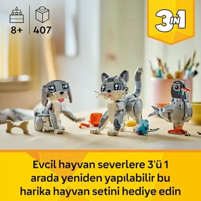 LEGO Creator 3’ü 1 Arada Oyunbaz Kedi 31163