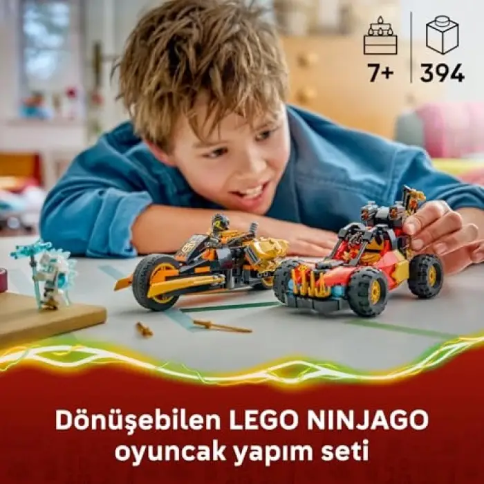 LEGO NINJAGO Kai ve Cole’un Birleşen Araçları 71864