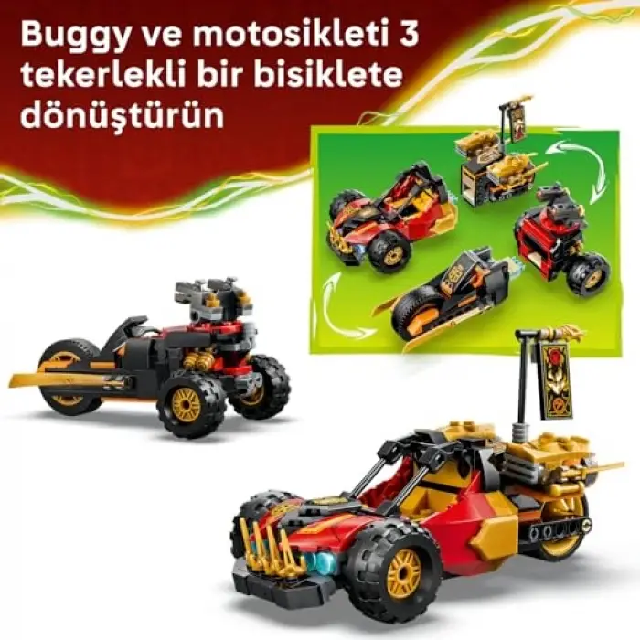 LEGO NINJAGO Kai ve Cole’un Birleşen Araçları 71864