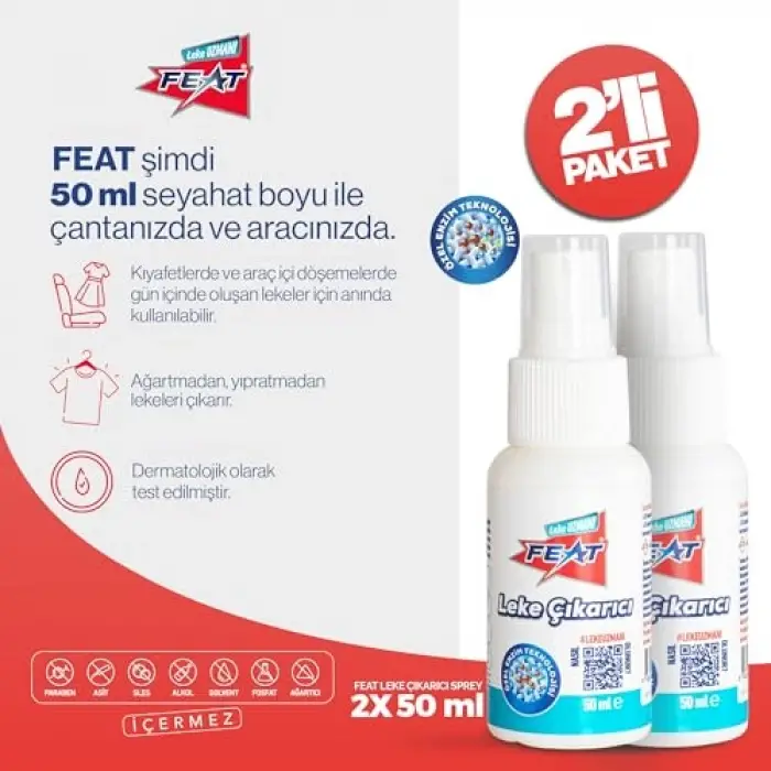 Leke Çıkarıcı Sprey, 2 x 50 ml